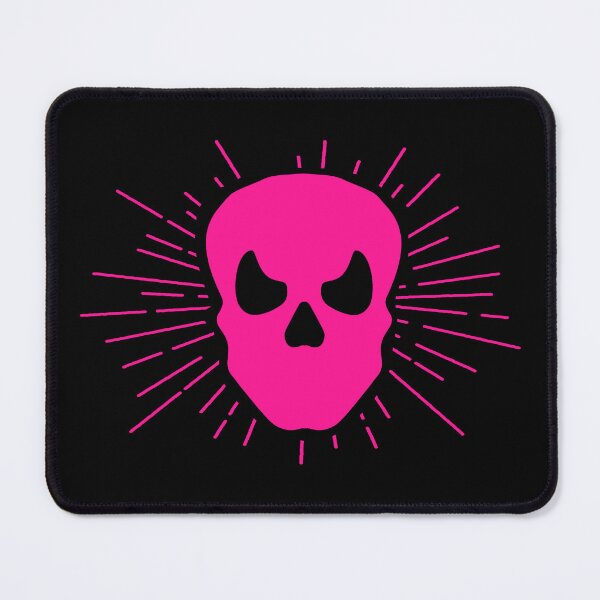 Item preview, Hot Pink Halloween Sunburst Skull Design designed and sold by pattern-archive.