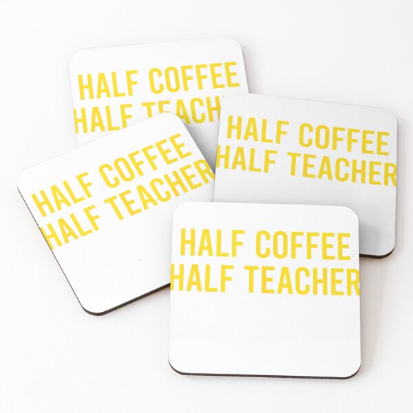 Item preview, Half Coffee Half Teacher T-Shirt designed and sold by RoReshop.