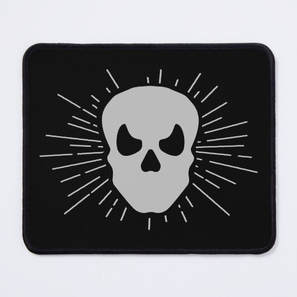 Item preview, Silver Halloween Sunburst Skull Design designed and sold by pattern-archive.