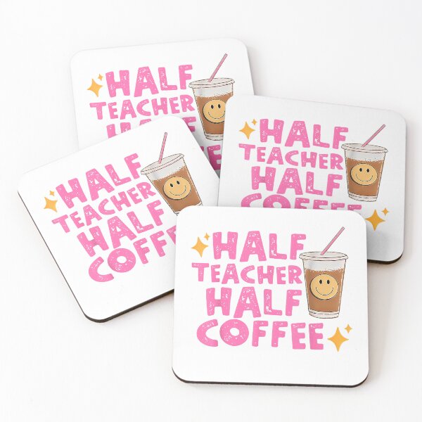Item preview, Half Teacher Half Coffee T-Shirt designed and sold by Atros.