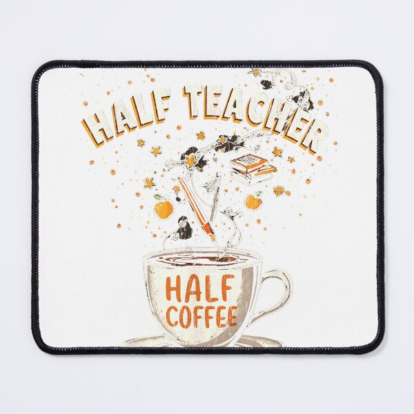 Item preview, Half Teacher Half Coffee Teacher Coffee And Teaching T-Shirt designed and sold by all-shp.