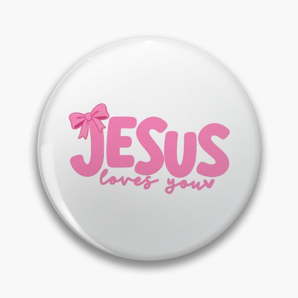 Item preview, Jesus Loves You Pink Coquette Bow Aesthetic Graphic designed and sold by Derekquie.