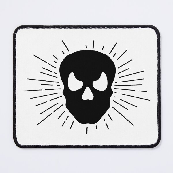 Item preview, Black Halloween Sunburst Skull Design designed and sold by pattern-archive.