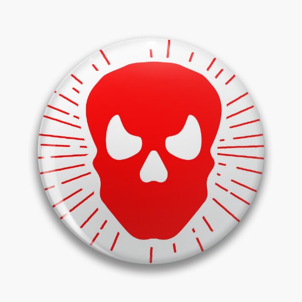 Item preview, Red Halloween Sunburst Skull Design designed and sold by pattern-archive.