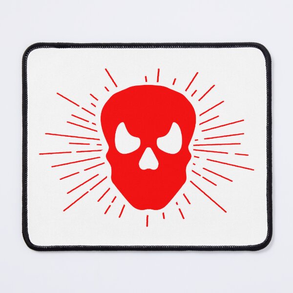 Item preview, Red Halloween Sunburst Skull Design designed and sold by pattern-archive.