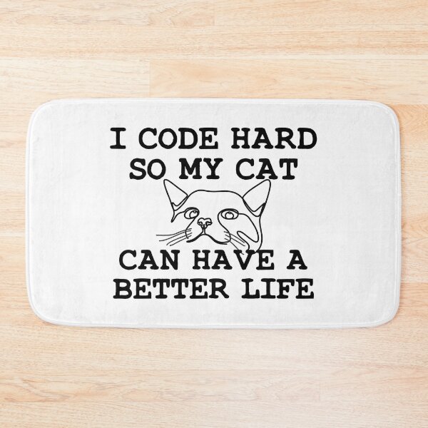 Item preview, I Code Hard so my Cat can Have a Better Life designed and sold by aponwao.