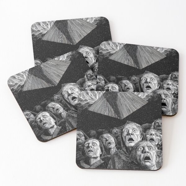 Item preview, Dark Pyramid, Terrified Crowd, Cosmic Art designed and sold by POVAD.