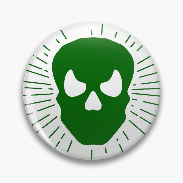 Item preview, Dark Green Halloween Sunburst Skull Design designed and sold by pattern-archive.
