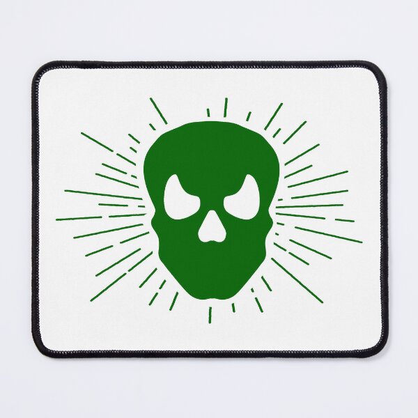 Item preview, Dark Green Halloween Sunburst Skull Design designed and sold by pattern-archive.