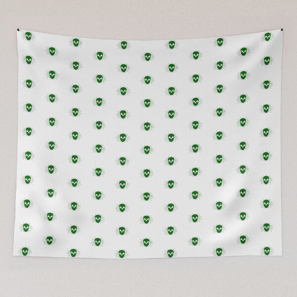 Item preview, Dark Green Halloween Sunburst Skull Design designed and sold by pattern-archive.