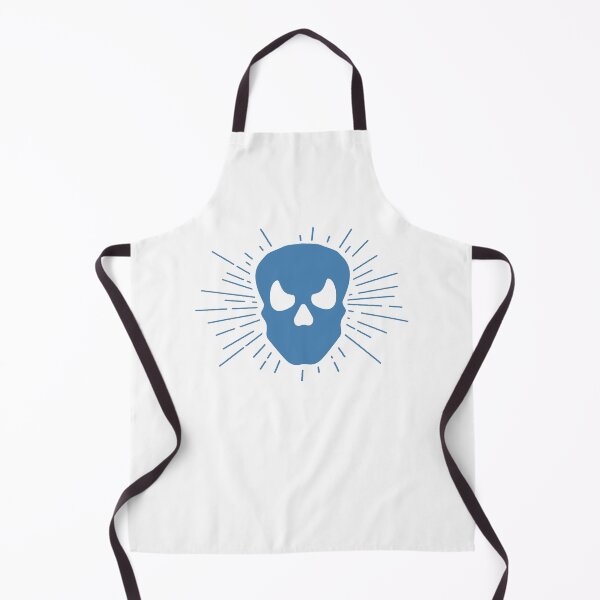 Item preview, Steel Blue Halloween Sunburst Skull Design designed and sold by pattern-archive.