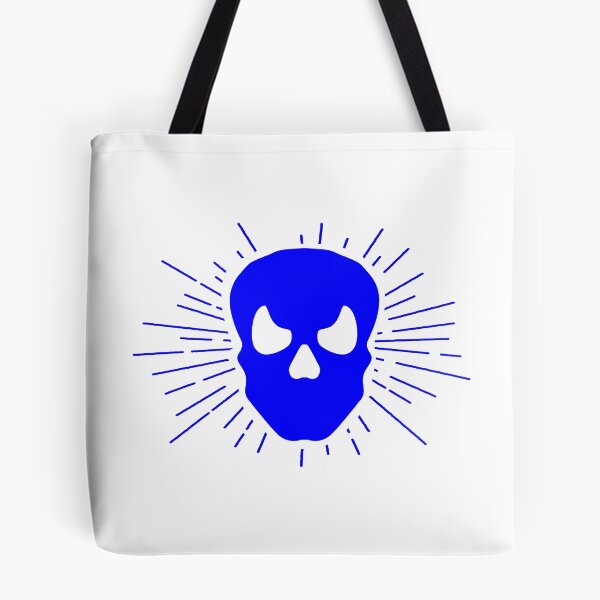 Item preview, Blue Halloween Sunburst Skull Design designed and sold by pattern-archive.