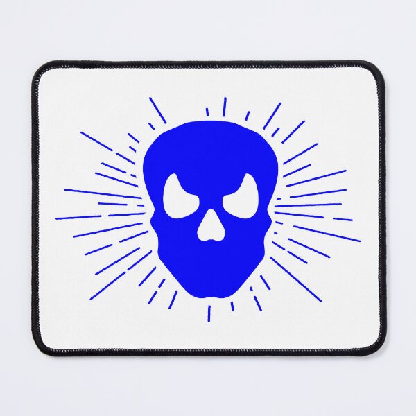 Item preview, Blue Halloween Sunburst Skull Design designed and sold by pattern-archive.