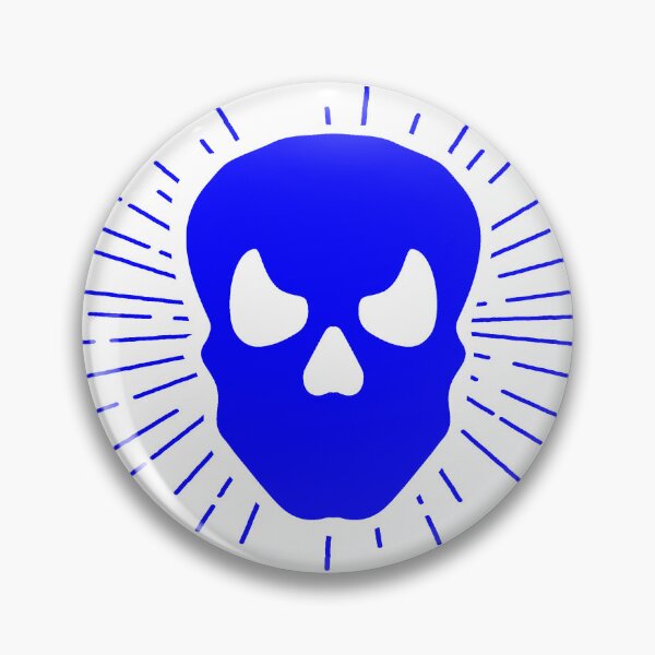 Item preview, Blue Halloween Sunburst Skull Design designed and sold by pattern-archive.