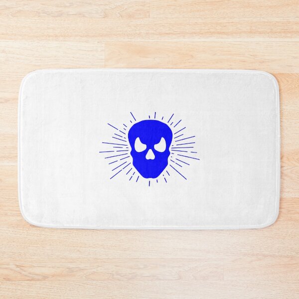 Item preview, Blue Halloween Sunburst Skull Design designed and sold by pattern-archive.