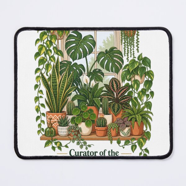 Item preview, Curator of the Windowsill Jungle Plant Lover Design designed and sold by ys96.