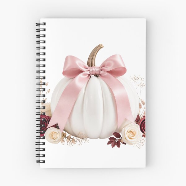 Item preview, White Pumpkin with Pink Bow and Burgundy Roses - Elegant Fall Design designed and sold by VaneDesings.