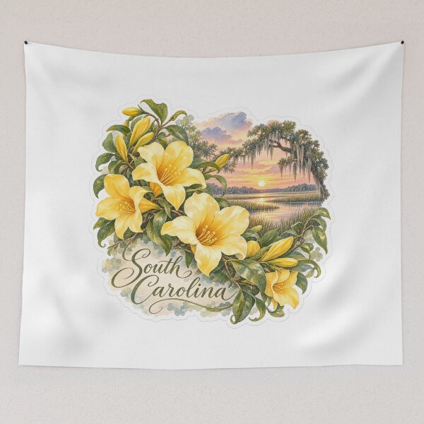 Item preview, South Carolina Yellow Jessamine Lowcountry designed and sold by Whimspired By Paxx.