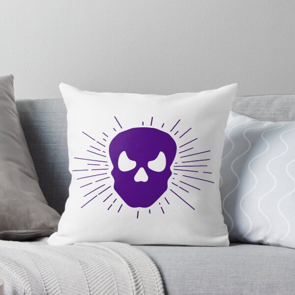 Item preview, Dark Purple Halloween Sunburst Skull Design designed and sold by pattern-archive.