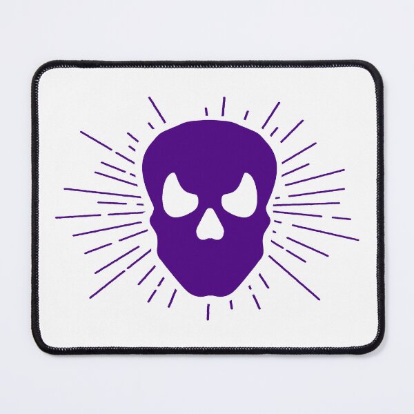 Item preview, Dark Purple Halloween Sunburst Skull Design designed and sold by pattern-archive.