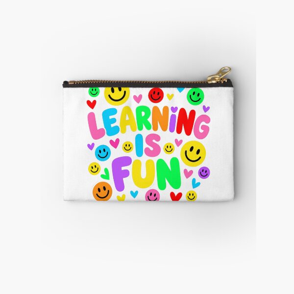 Item preview, learning is fun happy face smile hearts designed and sold by OCD_JESSICA.