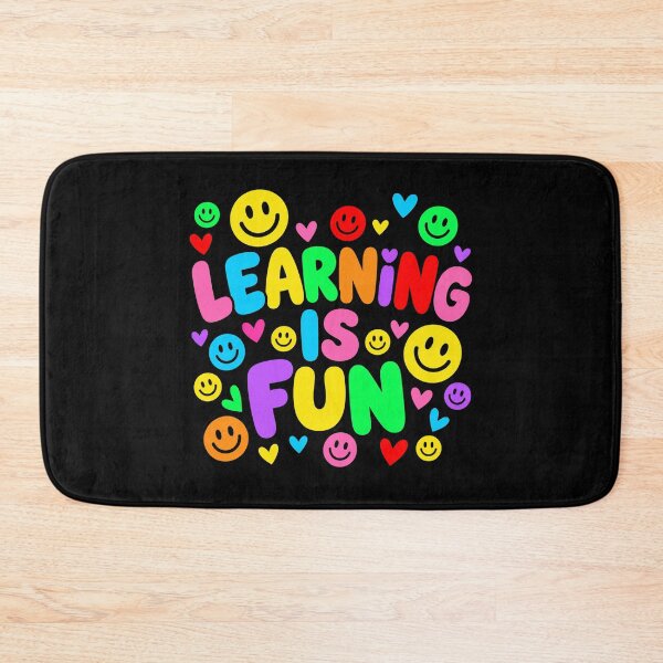 Item preview, learning is fun happy face smile hearts designed and sold by OCD_JESSICA.