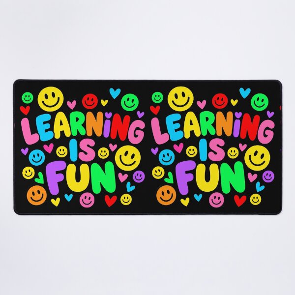 Item preview, learning is fun happy face smile hearts designed and sold by OCD_JESSICA.