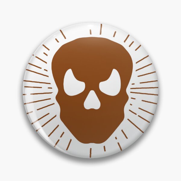 Item preview, Brown Halloween Sunburst Skull Design designed and sold by pattern-archive.