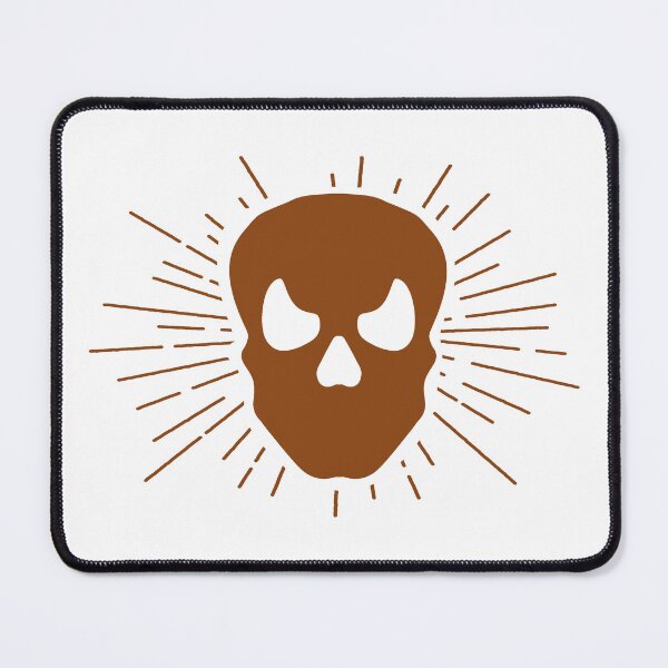 Item preview, Brown Halloween Sunburst Skull Design designed and sold by pattern-archive.