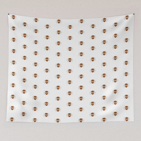 Item preview, Brown Halloween Sunburst Skull Design designed and sold by pattern-archive.