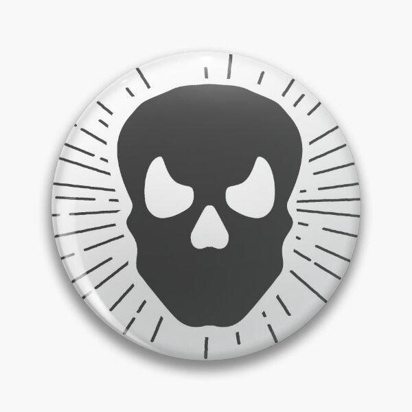 Item preview, Dark Gray Halloween Sunburst Skull Design designed and sold by pattern-archive.