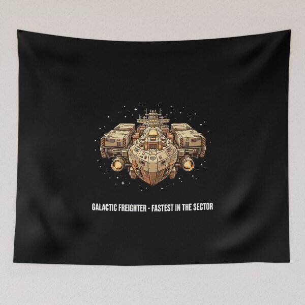 Item preview, Galactic Freighter designed and sold by GeeklyShirts.