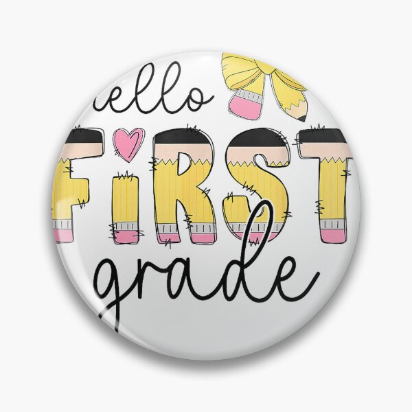 Item preview, Hello First 1st Grade Teacher Kid Squad Coquette Bow Pencil T-Shirt designed and sold by Cafe18.