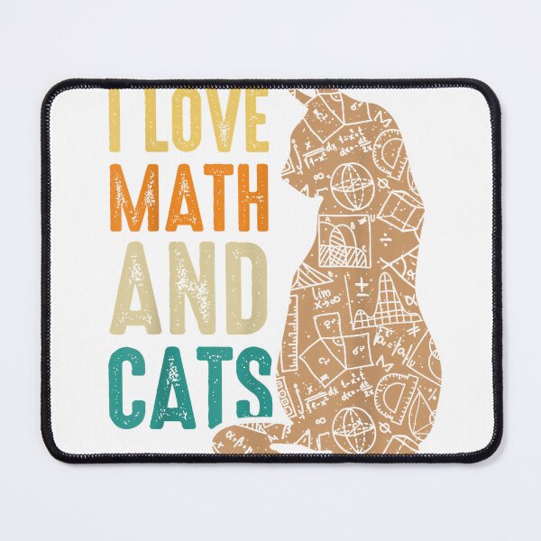 Item preview, I Love Math And Cats Funny Cat Lover Math Teacher T-Shirt designed and sold by Magoya Store ⭐⭐⭐⭐⭐.