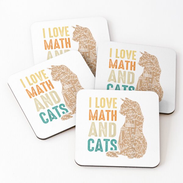 Item preview, I Love Math And Cats Funny Cat Lover Math Teacher T-Shirt designed and sold by Magoya Store ⭐⭐⭐⭐⭐.