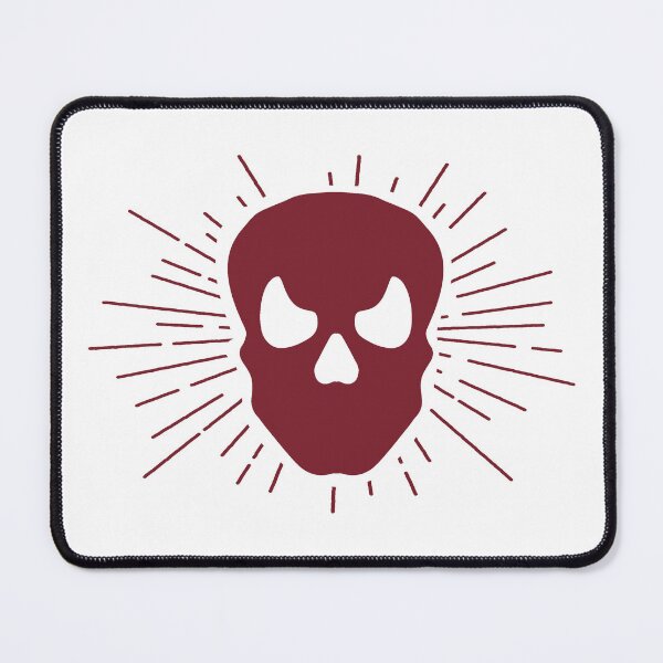 Item preview, Burgundy Halloween Sunburst Skull Design designed and sold by pattern-archive.