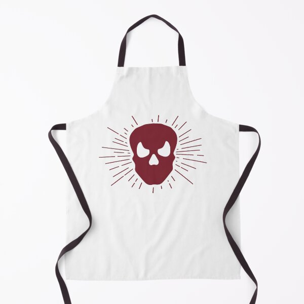 Item preview, Burgundy Halloween Sunburst Skull Design designed and sold by pattern-archive.