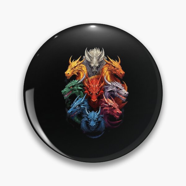 Item preview, Colorful Multi Headed Dragon Fantasy Creature Design designed and sold by Ostericaimusa.
