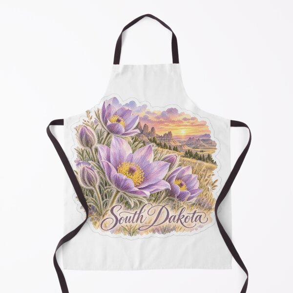 Item preview, South Dakota Pasque Flowers Badlands Sunset designed and sold by Whimspired By Paxx.