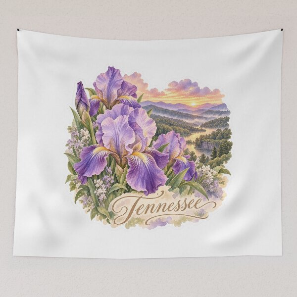 Item preview, Tennessee Irises Smoky Mountain designed and sold by Whimspired By Paxx.
