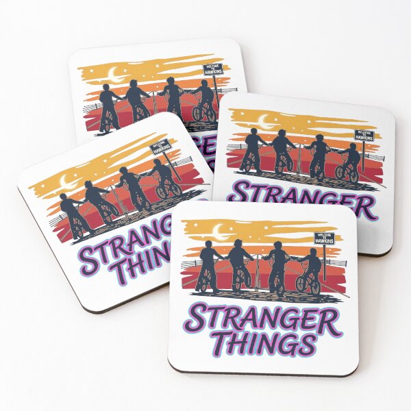 Item preview, Stranger Things Bike Sunset Poster Design designed and sold by Foxalived.