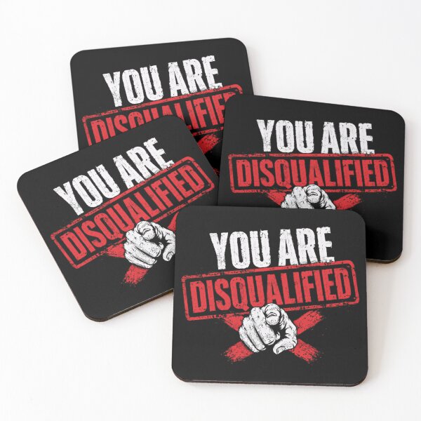 Item preview, You Are Disqualified Sarcastic Humor Rebellious Statement designed and sold by JonesFlora2025.