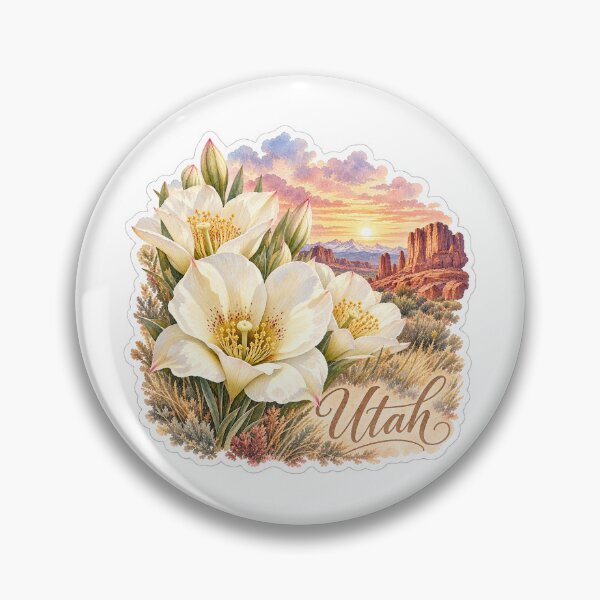 Item preview, Utah Sego Lilies Red Rock Sunset designed and sold by Whimspired By Paxx.