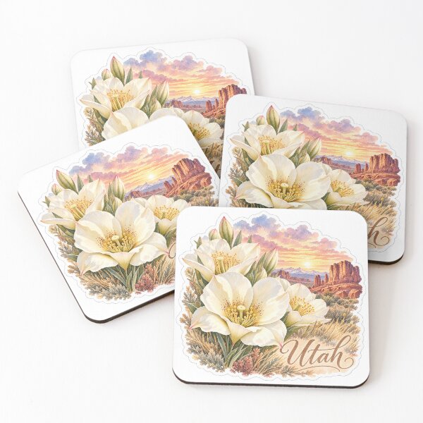 Item preview, Utah Sego Lilies Red Rock Sunset designed and sold by Whimspired By Paxx.