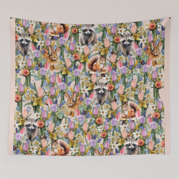 Item preview, botanical illustration woodland animals forest designed and sold by letsgow8th.