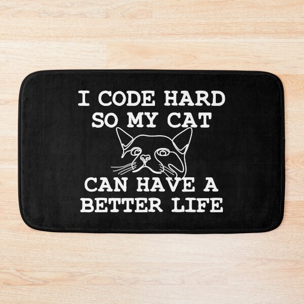 Item preview, I Code Hard so my Cat can Have a Better Life designed and sold by aponwao.
