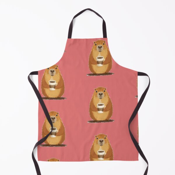 Item preview, Cute Capybara Drinking Coffee – Cozy Coffee Lover Animal Design designed and sold by mrworld000.