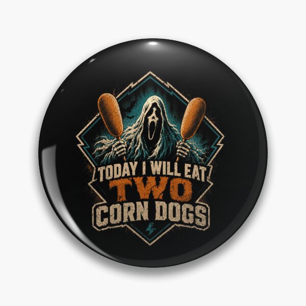 Item preview, Today I Will Eat Two Corn Dogs Ghostface Scream Horror Movie Fan designed and sold by SkeletonsDanger.