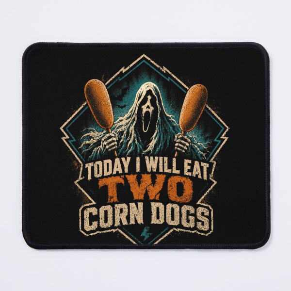 Item preview, Today I Will Eat Two Corn Dogs Ghostface Scream Horror Movie Fan designed and sold by SkeletonsDanger.