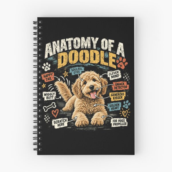 Item preview, Anatomy Of A Doodle Dog Owner Pet Parent Goldendoodle Labradoodle designed and sold by SkeletonsDanger.